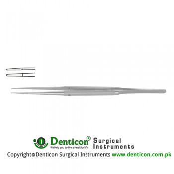 Diam-n-Dust™ Micro Dressing Forcep Straight Stainless Steel, 18 cm - 7" Tip Size 6.0 x 0.7 mm